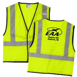 ANSI 107 Class 2 Mesh One-Pocket Vest w/ EAA logo 