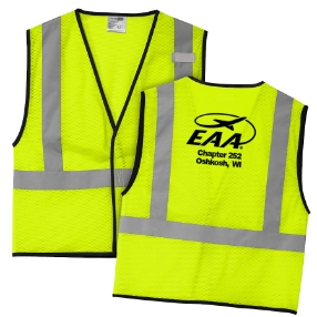 ANSI 107 Class 2 Mesh One-Pocket Vest w/ EAA logo
