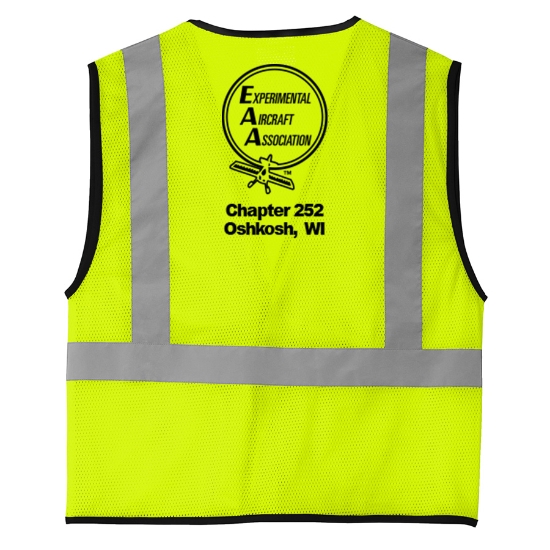 ANSI 107 Class 2 Mesh One-Pocket Vest w/ Heritage logo - SM:CSV100-H-SAFETY YELLOW:CSV100-SY