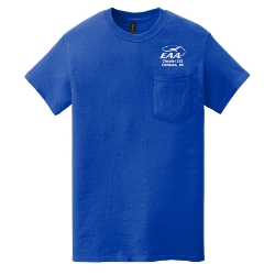 Gildan Heavy Cotton 100% Cotton Pocket T-Shirt w/ EAA logo 