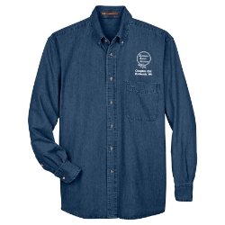 Mens Long Sleeve Denim Shirt  w/ Heritage logo 
