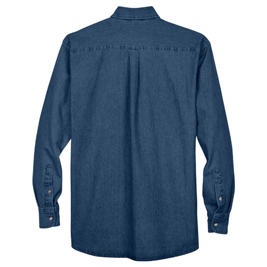 Men's Long Sleeve Denim Shirt  w/ Heritage logo - SS ACTIVE:M550-H